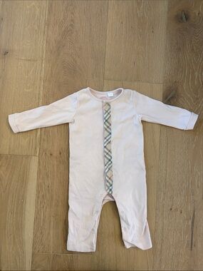 Burberry baby girl one piece romper size 6 months